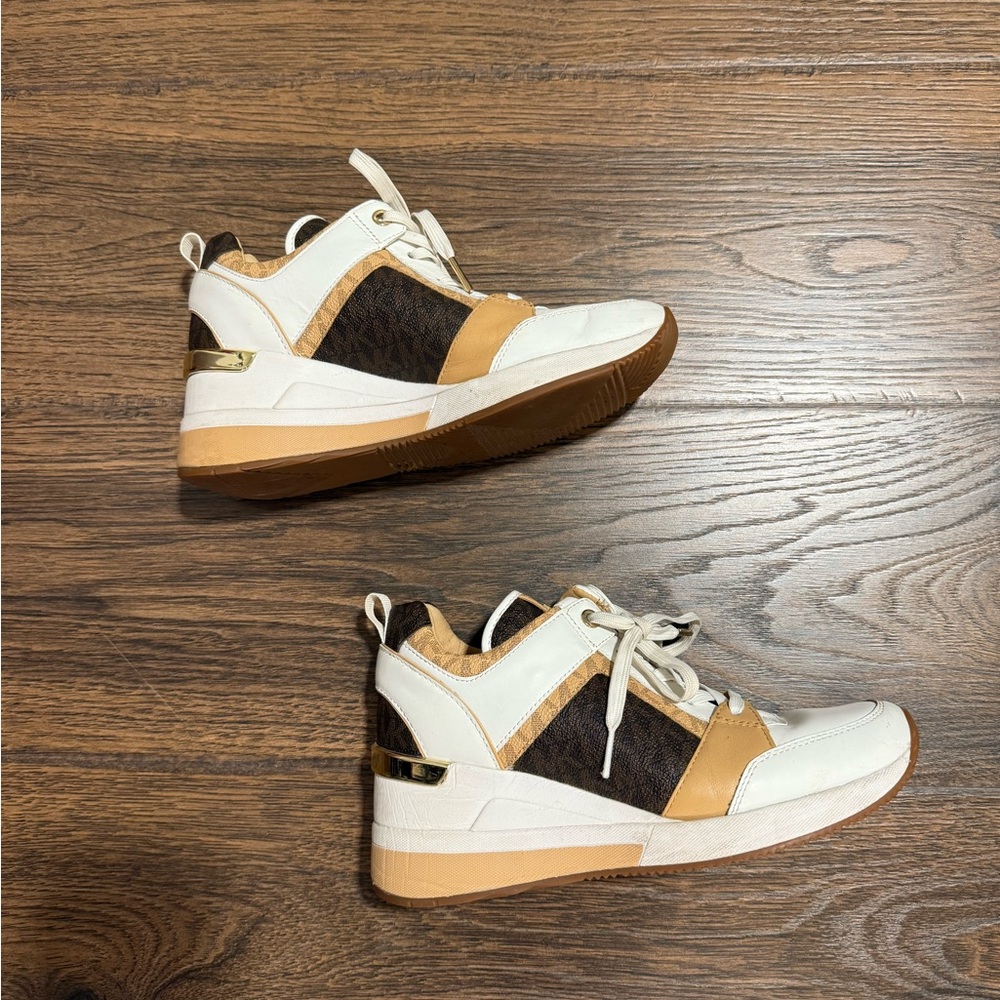 Michael Kors Brown Platform Sneakers